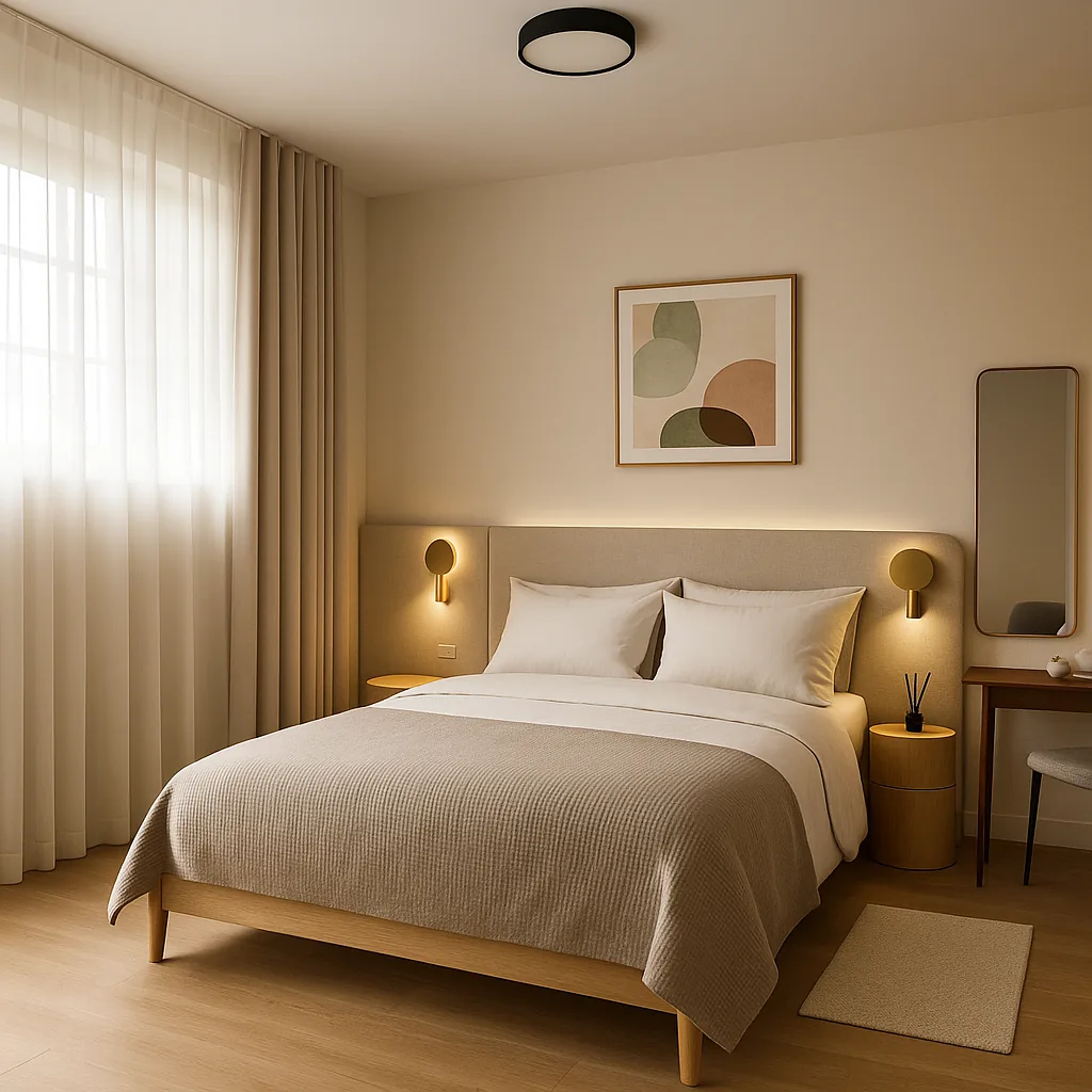 Projection IA d’une chambre de la maison dans un style contemporain